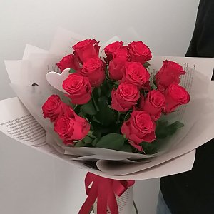 Букет из 15 красных роз, ROZMARI