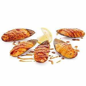 Запечённые мидии в ракушках, Barracuda Sushi