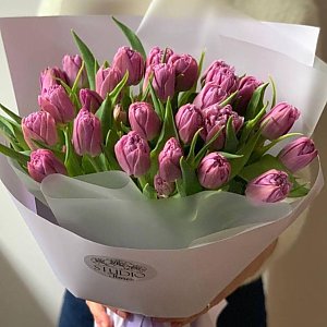 Букет из 25 пионовидных тюльпанов, FRESH FLOWERS