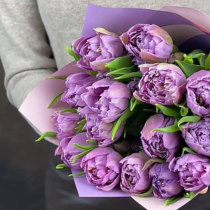Букет из 15 пионовидных тюльпанов, FRESH FLOWERS