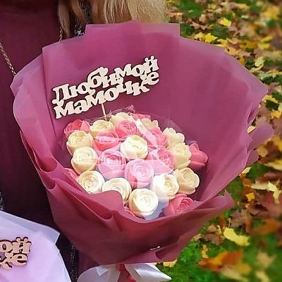 Заказать Букет из 25 шоколадных роз, CHOCO TIME