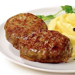 Котлеты Домашние из свинины, пюре картофельное с маслом, Кафе Трактир