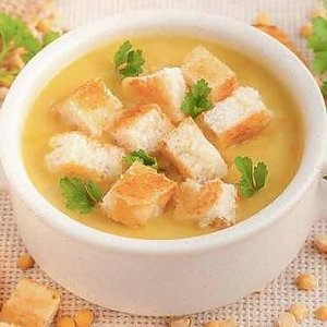 Суп гороховый Домашний с гренками, Кафе Трактир