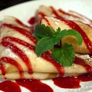 Десертные блины с джемом, Кафе Трактир