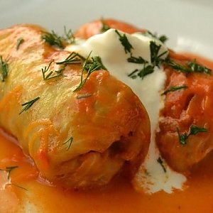 Голубцы Домашние с мясом и сметаной, Кафе Трактир