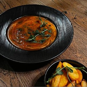 Томатный суп с картофельными дольками, Бар СОН - Гродно