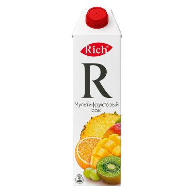 Заказать Rich Мультифруктовый сок 1л, THE BOX 99
