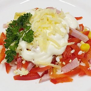 Салат из овощей с ветчиной, Ирина-Сервис - Обеды