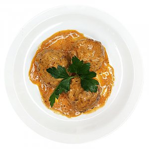 Митболы с говядиной в томатно-сливочном соусе, Ирина-Сервис - Обеды