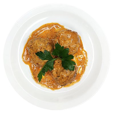 Заказать Митболы с говядиной в томатно-сливочном соусе, Ирина-Сервис - Обеды