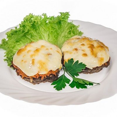 Заказать Оладьи из печени запеченные с овощами, Ирина-Сервис - Обеды