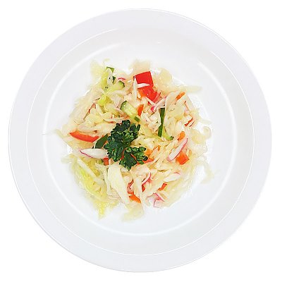Заказать Салат из белокочанной капусты с крабовыми палочками, Ирина-Сервис - Обеды