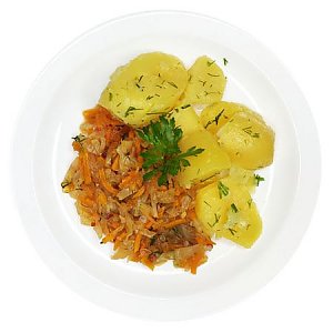 Картофель отварной с капустой тушеной, Ирина-Сервис - Обеды