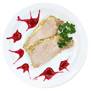Буженина из свинины с клюквенным соусом, Ирина-Сервис - Обеды