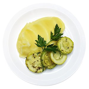 Пюре картофельное с кабачками жареными, Ирина-Сервис - Обеды