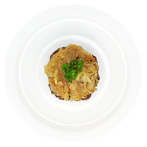 Бифштекс рубленый с луком, Ирина-Сервис - Обеды