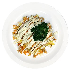 Салат рыбный с овощами, Ирина-Сервис - Обеды