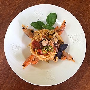 Спагетти Frutti di Mare, Кафе Венеция