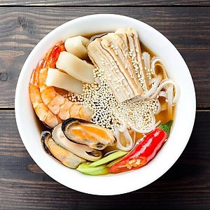 Суп Рамен с морепродуктами, Суши Хата