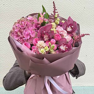 Букет Роскошный розовый букет, Ромашка