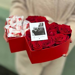 Шляпная коробка Сердце, Ромашка