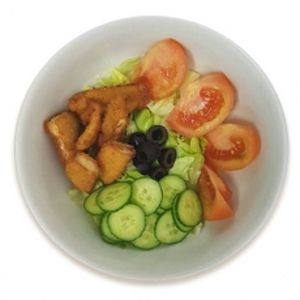 Овощной салат с курицей, Метромилано