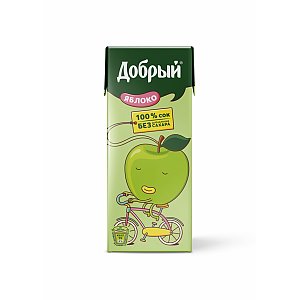 Добрый яблочный сок 0.2л, Skovoroda