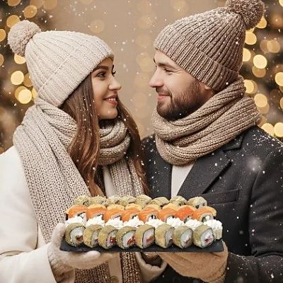 Заказать Сет Январская вьюга 0.5кг, Кансай Суши - Поставы