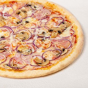 Пицца Деревенская на тонком тесте 25см, Суши WOK - Глубокое