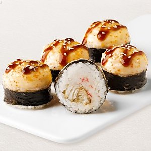 Запеченный ролл Аяши с угрем, Суши WOK - Глубокое