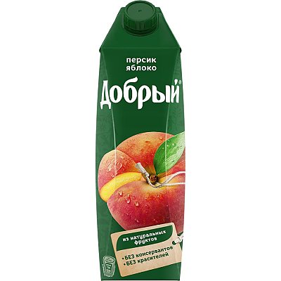 Заказать Добрый персиково-яблочный нектар 1л, Гриль Хаус