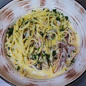 Паста Ветчина и грибы, Траттория Маркони