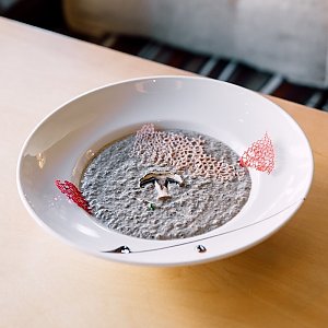 Крем-суп из белых грибов и шампиньонов, Траттория Маркони