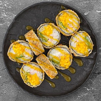 Заказать Горячий ролл Креветка с авокадо и манго чили, Tokyo Sushi