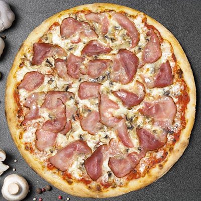 Заказать Пицца Ветчина и Грибы 25см, JOY Pizza & Sushi