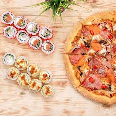 Заказать Комбо Можно на троих, JOY Pizza & Sushi