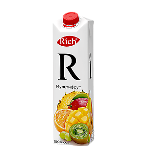 Rich сок из смеси фруктов мультифрут 1л, Домино'с - Брест