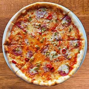 Пицца с салями и халапеньо, Pizza Al Taglio