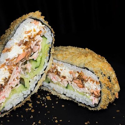 Заказать Бургер терияки лосось #4, SUSHI WHITE NOISE