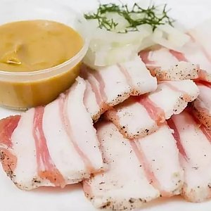 Грудинка соленая по-деревенски, Кафе Хуторок