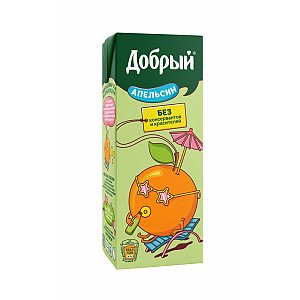 Сок апельсиновый Добрый 0.2л, Pizza&Coffee - Волковыск