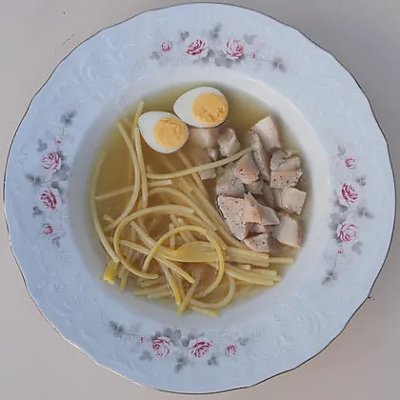 Заказать Суп куриный с лапшой и перепелиным яйцом, Бона Сфорца