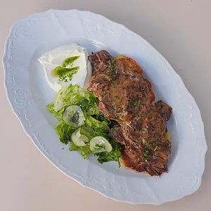 Драники с говяжьей щекой, Бона Сфорца