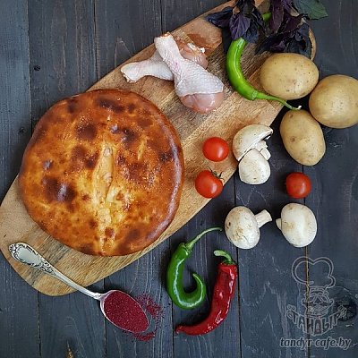Заказать Осетинский пирог с картофелем, курицей и грибами (весовое), Тандыр - Могилев