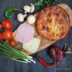 Осетинский пирог с ветчиной, грибами и сыром (весовое), Тандыр - Могилев