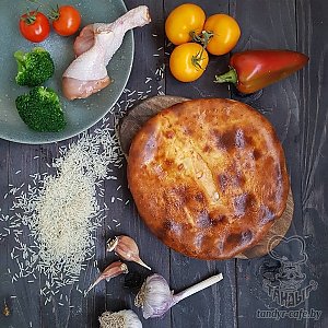 Осетинский пирог с курицей, брокколи и рисом (весовое), Тандыр - Могилев