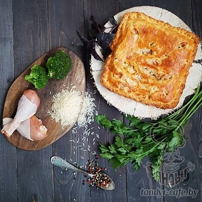 Заказать Тандыровский пирог с курицей, брокколи и рисом (весовое), Тандыр - Могилев