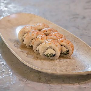 Ролл Филадельфия с креветками и огурцом, Terra - Минск
