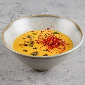 Суп тыквенный с белыми семечками и зеленым маслом, Terra - Минск