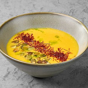 Тыквенный суп с белыми семечками и зеленым маслом, Terra - Гродно